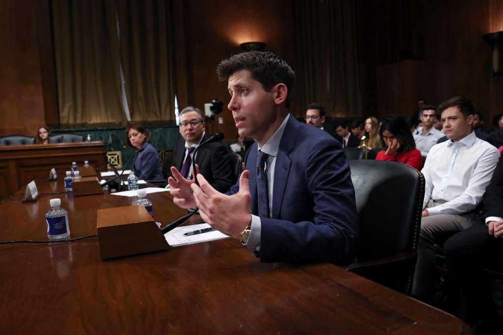 Altman was questioned in the US Congress about OpenAI's approach to AI.  (Photo: Getty Images)