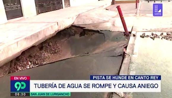 Nuevo aniego se reportó en San Juan de Lurigancho. (Foto: Captura Latina)