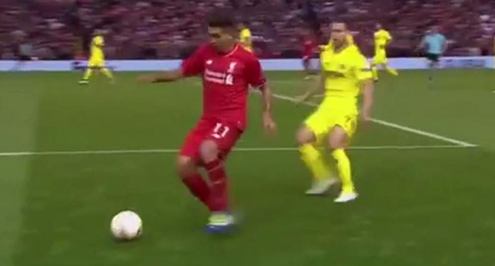 Roberto Firmino del Liverpool humilló así a su marcador del Villarreal. (Video: YouTube)