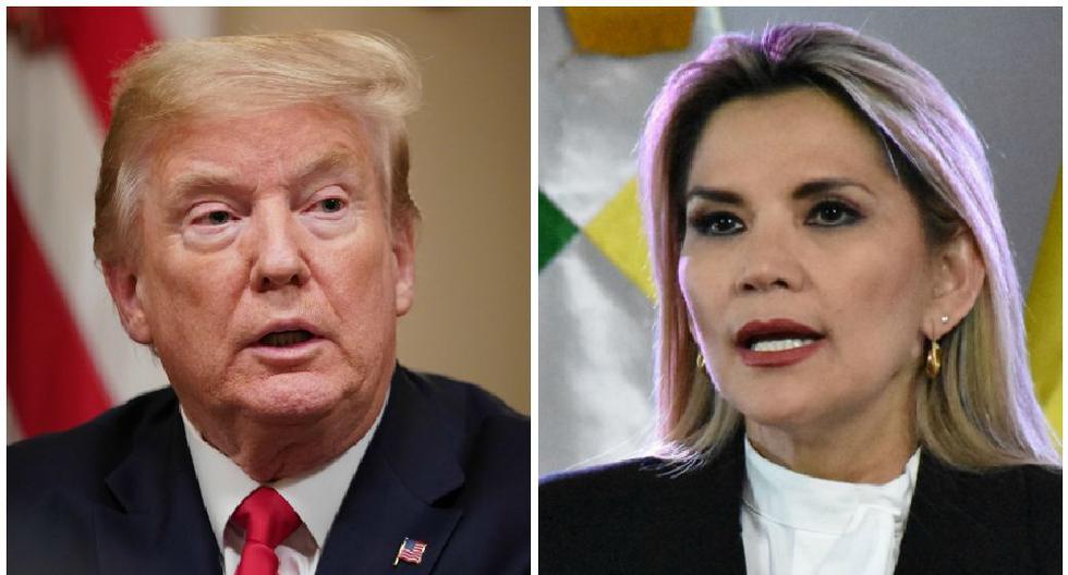 El mandatario estadounidense, Donald Trump, llamó a la presidenta transitoria de Bolivia, Jeanine Áñez. (Foto: AFP)