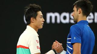 Djokovic avanzó a semifinales del Australian Open tras abandono de Nishikori