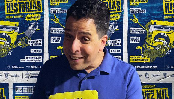 Luis Carreño, voz oficial de Bob Esponja para Latinoamérica. (Foto: Gonzalo De Montreuil)
