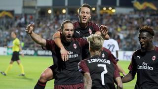 Milan venció con un agónico 1-0 a Dudelange por la primera fecha de la Europa League