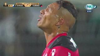 Paolo Guerrero: formidable tiro libre exigió a portero chileno