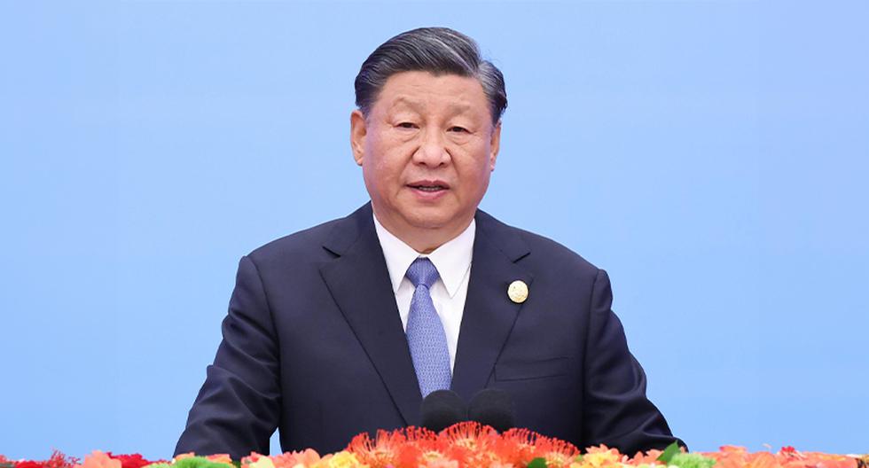 Xi Jinping asiste a la ceremonia de apertura del tercer Foro de la Franja y la Ruta para la Cooperación Internacional y pronuncia un importante discurso titulado "Construir un mundo abierto, inclusivo, interconectado y de desarrollo común para todos" en el Gran Palacio del Pueblo en Beijing, capital de China, el 18 de octubre de 2023. (Xinhua/Wang Ye)