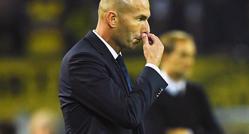 Zinedine Zidane, técnico del Real Madrid, confesó que su estado de ánimo no es el mejor tras el empate ante el Borussia Dortmund por la Champions League. (Foto: EFE)