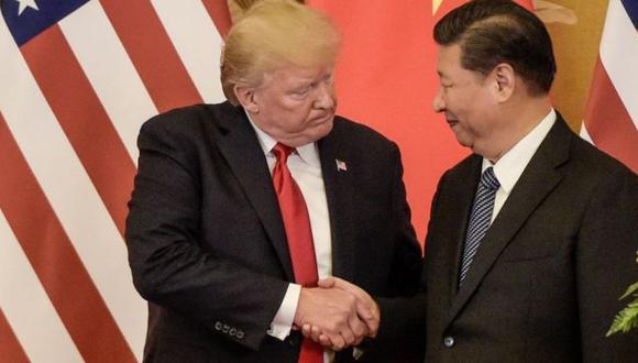 Donald Trump, fotografiado aquí junto al presidente Xi Jinping, ha presentado a China como una amenaza para Estados Unidos. (Foto: Getty Images)
