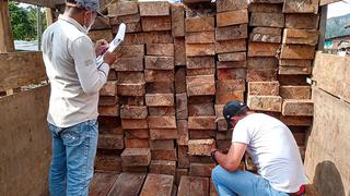 San Martín: incautan más de 15 mil pies tablares de madera por no contar con documentación legal