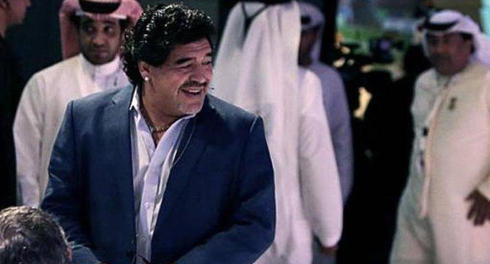 Maradona se reuni&oacute; con Cristina Fern&aacute;ndez de Kirchner en Emiratos &Aacute;rabes. (Foto: Agencia oficial T&eacute;lam)