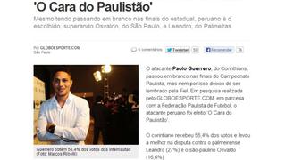 Paolo Guerrero fue elegido "la figura del Paulistao"