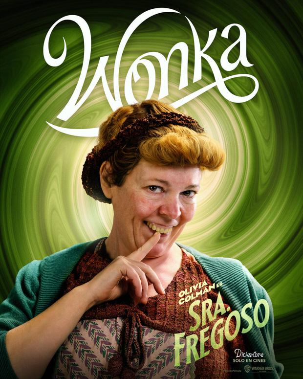 En "Wonka", Olivia Colman interpreta a la señora Scrubbit, una de las desagradables jefas de la pequeña Noodle (Foto: Warner Bros.)