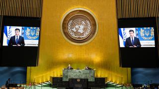 Estados miembros de la ONU evalúan permitir que Zelensky hable por video a la Asamblea General