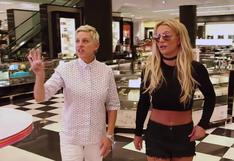 Britney Spears y Ellen DeGeneres hacen de las suyas en centro comercial