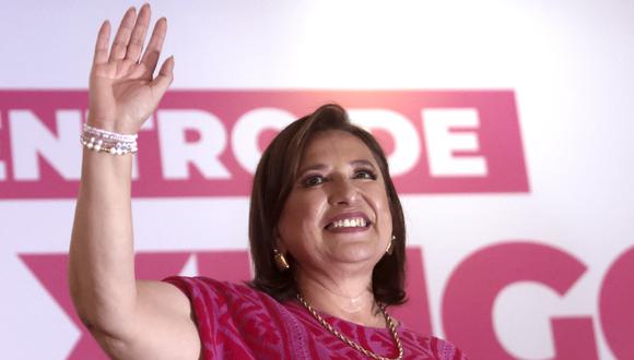 La candidata presidencial de la oposición mexicana, Xochitl Gálvez. (Foto de ULISES RUIZ / AFP)
