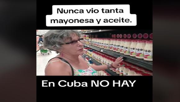 Una cubana queda sorprendida tras encontrar estos dos productos en Supermercado de México: “En Cuba no hay”. (Foto: captura de pantalla TikTok)
