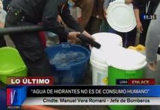 Lima: Bomberos denuncian falsas alertas para obligarlos a repartir agua