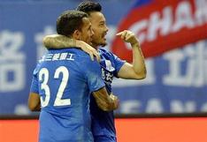 Tévez anotó su segundo gol en China en victoria del Shanghai Shenhua