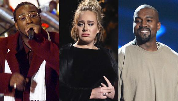 Ol’ Dirty Bastard, Adele y Kanye West protagonizaron vergonzosos momentos en la historia del Grammy. (Foto: Difusión/Agencia)