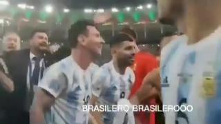 Gesto de capitán: Messi frenó a compañeros que iban a hacer un cántico contra brasileños | VIDEO