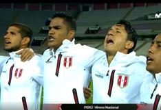 Perú vs. Argentina: Con Lapadula, así entonaron los jugadores de la selección el Himno Nacional | VIDEO