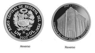 BCR pone en circulación una moneda de plata alusiva a su centenario