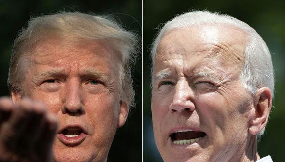 El 3 de noviembre los estadounidenses elegirán a su próximo presidente entre Biden y Trump. (Fotos: Jim WATSON and Dominick Reuter / AFP).