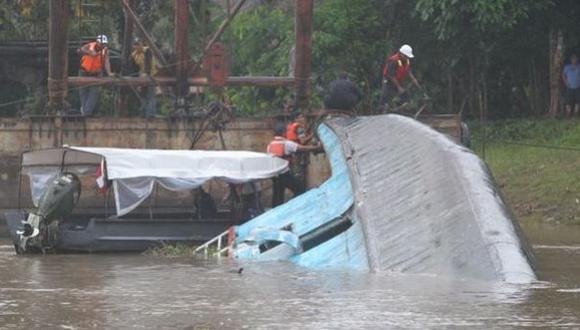 Hallan tercera víctima de naufragio en el río Marañón
