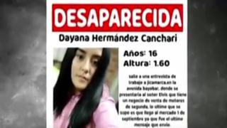 Menor de 16 años desaparecida: madre denuncia que su hija “nunca llegó” tras salir a entrevista de trabajo en Jicamarca