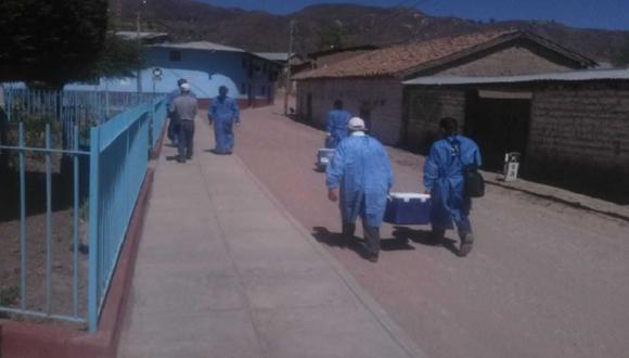 Fuga de gas afectó a 56 menores de edad de la institución educativa inicial N°43001 Jesús Nazareno de Montalvo. (Foto: Andina)