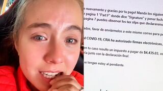 Mujer llora desconsolada al enterarse cuánto pagará de impuestos: “¡Ay,  Jesús!”