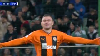 Gol sorpresivo de Zubkov para el 1-0 de Shakhtar Donetsk vs. Real Madrid por Champions | VIDEO