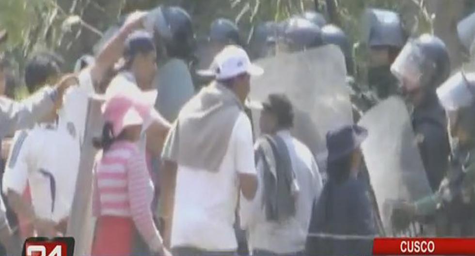 Enfrentamientos en segundo día de paro. (Foto: captura Panamericana TV)