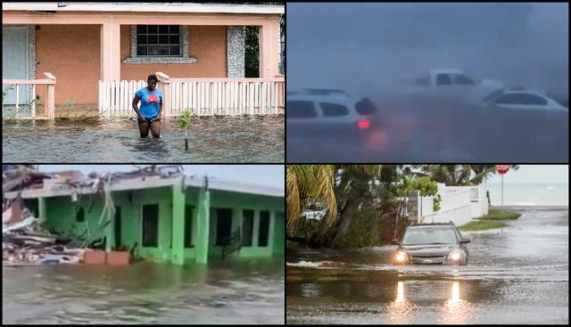 Las primeras imágenes de Bahamas devastada por el paso del Huracán Dorian. Fotos: Reuters, twitter @QueenAnarchyy @NahajaBlack