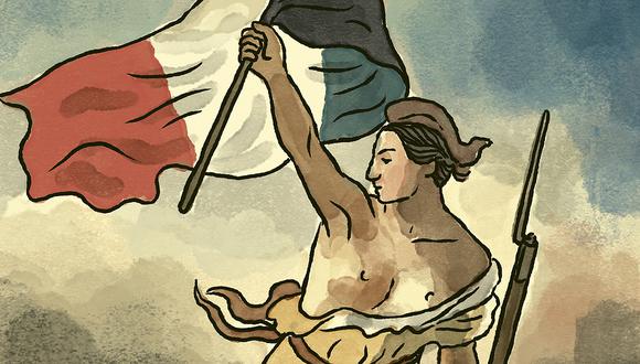 “Nadie ignora y todos participan de los beneficios que Francia ha entregado al mundo”. (Ilustración: Víctor Aguilar Rúa).