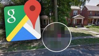 Google Maps captó esta confusa escena al recorrer una calle de Estados Unidos