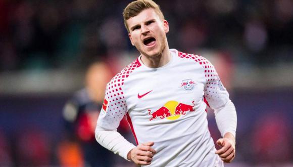 Timo Werner anotó el único tanto con que Leipzig venció al Tottenham por Champions League (Foto: Agencias)