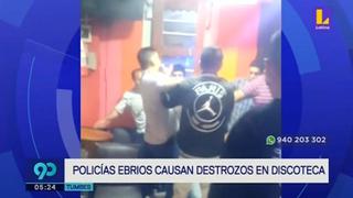 Tumbes: investigan a policías que protagonizaron pelea dentro de discoteca | VIDEO