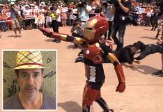 Niño con grave enfermedad cumple sueño de ser Iron Man y salvar su ciudad