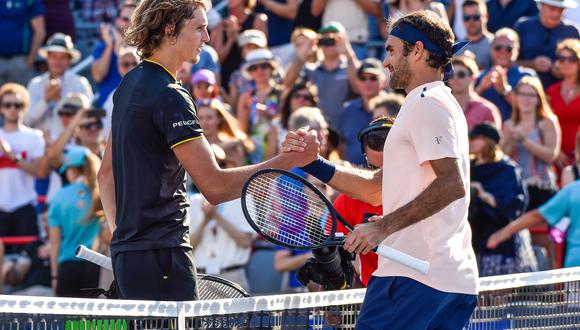 Roger Federer no pudo contra Alexander Zverev la semana pasada en la final del Masters de Montreal. (Foto: AFP)