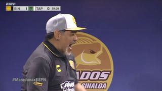 Dorados vs. Cafetaleros: así reaccionó Maradona tras el primer gol de su equipo | VIDEO