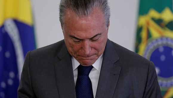 El presidente de Brasil, Michel Temer, fue criticado en Facebook y Twitter