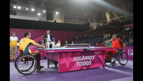 Juegos Parapanamericanos Lima 2019. José Yampufe perdió 3-0 contra el brasileño Eziquiel Babes en tenis de mesa. (Foto: Violeta Ayasta)