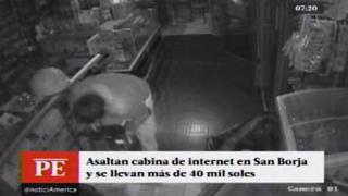 San Borja: así robaron S/ 40 mil en cabina de internet [VIDEO]