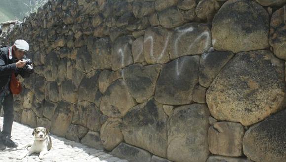 Muros incas: aparece nueva pinta en Ollantaytambo