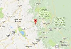 Perú: sismo de 3,5 grados se registró en Cerro de Pasco, según IGP