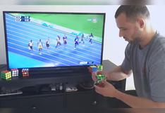 Armó un cubo de Rubik antes que Usain Bolt gane los 100 metros