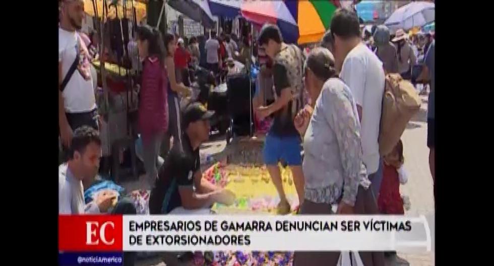 Empresarios de Gamarra señalan ser víctimas de extorsiones. (Foto: Captura de video / América Noticias)&nbsp;