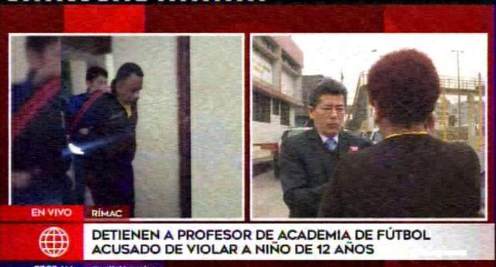Detienen a profesor acusado de violación en el Rímac. (Foto: América Noticias)