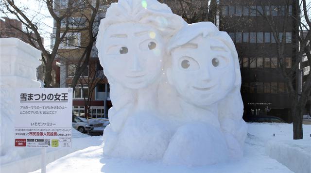 Mira estas increíbles esculturas de nieve hechas en Japón - 2