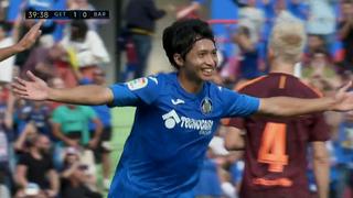Barcelona sufrió este impresionante golazo del japonés Shibasaki